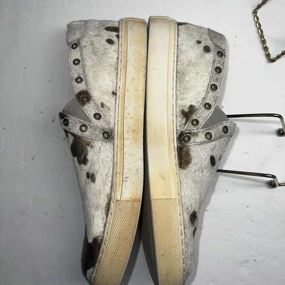 Chocolat Blu Neve Cowhide Design Brown Tan Shoe Size 7.5 - Picture 8 of 10